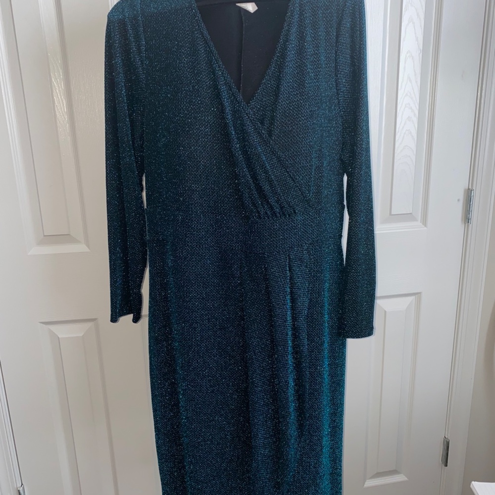 Blue Glitter Dress